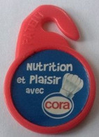 Jeton De Caddie - Nutrition Et Plaisir Avec CORA - En Plastique - - Jetons De Caddies