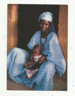 JC , G, Cp , Couleurs D'Afrique , La Maman Au Boubou Bleu , Vierge - Africa