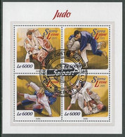 Judo Sierra Leone M/S Of 4 Stamps 2015 - Unclassified