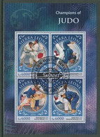 Judo Sierra Leone M/S Of 4 Stamps 2016 - Ohne Zuordnung