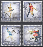 Torino 2006 Olympic Games Winners Sao Tome 4 Stamps 2006 - Invierno 2006: Turín