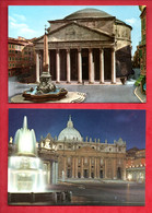 ITALIE . ROMA . " IL PANTHEON " & " PIAZZA S. PIETRO " . 2 CPM - Réf. N°29275 - - Sammlungen & Lose