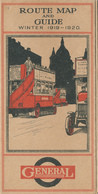 082A /27 - UK - LONDON MOTORBUSSES GENERAL - Route Map And Guide Winter 1919 / 1920 - 15 Pages + Map - Europe