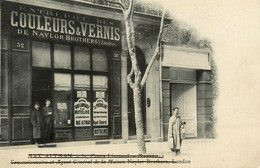 Marseille * CPA Devanture Entrepôt Des Couleurs & Vernis DE NAYLOR BROTHERS , 32 Cours Lieutaud * Cachet * Commerce - Unclassified