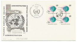 V417 - ONU Office De GENEVE - 1969 - Administration Postale Des Nations Unies - - Storia Postale