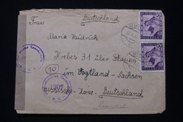 AUTRICHE - Enveloppe De Bernstein ( Zone Russe ) Pour L'Allemagne ( Zone Russe ) En 1947 Avec Contrôle Postal - L 92305 - 1945-60 Cartas