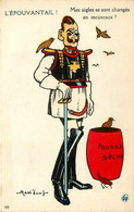 WW1 Guerre 1914 1918 War * CPA Illustrateur MASS'BEUF * Patriotique Satirique * L'épouventail ! Guillaume - Chanteurs & Musiciens