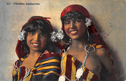 Algérie - Beau Cliché Colorisé De Fillettes Bédouines - Enfants