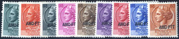 ** 1953, Serie Completa Di 9 Valori, Integri, Sass. 168/176 - Other & Unclassified