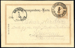 Cover "PISCHELSDORF B. GÖTZENDORF IN N. OE. 8 / 6 / 97", Einkreisstempel Auf KK 2 Kr. 1890 Nach Krumau, Pracht (Klein 30 - Machines à Affranchir (EMA)