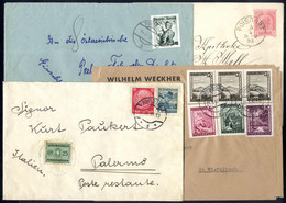 Cover "Poysdorf", 1893 Bis 1956, Lot 14 Belege, Interessante Zusammenstellung Mit Verschiedenen Abstempelungen, Prachter - Machines à Affranchir (EMA)