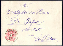 Cover "PYHRN 12 / 10 / 83", Einkreisstempel Auf 5 Kr. 1883 Auf Brief Nach St. Pölten, Luxus (Klein 20P.) - Machines à Affranchir (EMA)