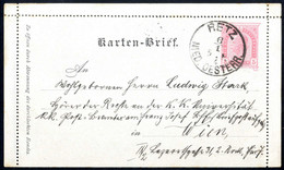 Cover "RETZ NIED. OESTERR. 6 / 1 / 5 N / 4", Einkreisstempel Ohne "9 In 94" Auf Kartenbrief 5 Kr. 1890 Nach Wien (Klein  - Machines à Affranchir (EMA)