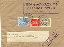 JAPAN 1939 Mixed Franking Superb Printed Matter From NIIGATA To Czechoslovakia - Brieven En Documenten