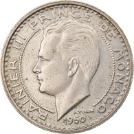 Monnaie, Monaco, Rainier III, 100 Francs, Cent, 1950, SUP, Copper-nickel - 1949-1956 Anciens Francs