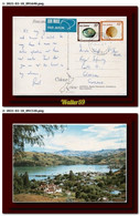 1982 New Zealand Postcard Akaroa Banks Peninsula Send Christchurc To Scotland - Covers & Documents