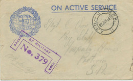 SÜDAFRIKA 1941 "A.P.O. - U - M.P.K. / 11" Sehr Selt. K2 A. Feldpost-Vordruck - Briefe U. Dokumente