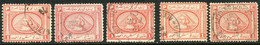 ÄGYPTEN 1867 Sphinx Vor Chephrenpyramide 1 P Rot (3) U Lilarot (2) Dabei ABARTEN - 1866-1914 Khédivat D'Égypte