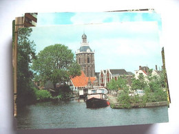 Nederland Holland Pays Bas Meppel Panorama Met Woonboten En Kerk - Meppel