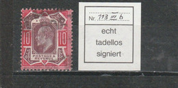 GB 1911: 10 D EVII Somerset H., Shade Dull Purple/scarlet, No Fault Sign.H.Richter; S,G.-sp. M44(2)     O - Oblitérés