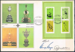 SOUTH AFRICA 1976  FDC  With 3 Well Known SA Sport Figure AUTOGRAPHS Very RARE! GARY PLAYER,  DOUG WATSON.  P.POTGIETER - Sportsmen