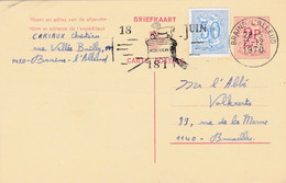 Carte Entier Postal + Timbre Braine-l'Alleud Flamme Lion Waterloo - Cartoline [1951-..]