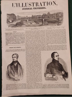 1844 L'ILLUSTRATION N° 48 - COLLÉGE DE PARIS - MARCHÉ BONNE NOUVELLE - PÉNITENCIER MILITAIRE SAINT GERMAIN - 1800 - 1849