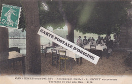 78 - CARRIERES SOUS POISSY - RESTAURANT HUBLET - TERRASSE ET VUE DES ILES - Carrieres Sous Poissy