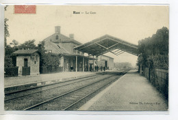 80 RUE Interieur Gare Des Voyageurs Voies Quais - Edit Lebrun - 1906 Ecrite Timb   /D18-2017 - Rue