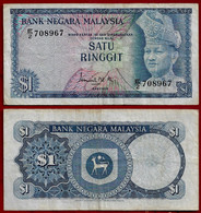 MALAYSIA BANKNOTE - 1 RINGGIT (1972-76) P#7 VF (NT#02) - Maleisië