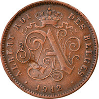 Monnaie, Belgique, Albert I, 2 Centimes, 1912, TB, Cuivre, KM:64 - 2 Cents