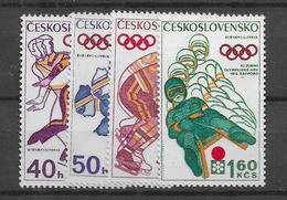 1972 MNH  Tschechoslowalei,Michel 2050-53,  Postfris** - Neufs