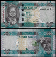 SOUTH SUDAN BANKNOTE - 10 POUNDS (2011) P#7 UNC (NT#02) - Südsudan