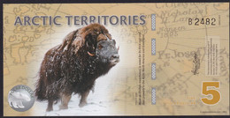 ANTARCTICA  $5 2012 POLYMER MUSK OX   NEW UNC FDS - Otros – Oceanía