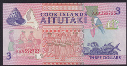 COOK ISLANDS   $3  1992  P-7 NEW UNC FDS - Cook Islands