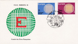 Enveloppe  FDC Europa 1530 1531 Comité Des Fêtes Françaises Fallais - 1961-70