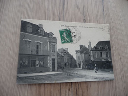 CPA 56 Morbihan Guer Rue Saint Gurval Et Hôtel Des Trois Piliers - Guer Coetquidan