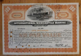 International Mercantile Marine Company - 1934 - The Titanic Certificate - Navigation