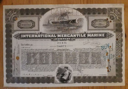 International Mercantile Marine Company - 1927 - The Titanic Certificate - Navigazione