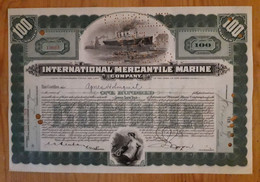 International Mercantile Marine Company - 1928 - The Titanic Certificate - Navegación