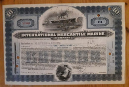 International Mercantile Marine Company - 1925 - The Titanic Certificate - Navy