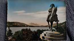 CPSM LAFFREY ISERE LE MONUMENT DE NAPOLEON  STATUE LAC  L OBIOU ALPES FRANCAISES ED ANDRE - Hommes Politiques & Militaires