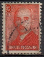 Turchia, 1948 - 3k President Ismet Inonu - Nr.966 - Usato° - Oblitérés