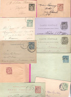 Joli Lot De 40 Entiers Postaux Et Bande Journaux France Différents Dont Bonnes Valeurs - Collections & Lots: Stationery & PAP