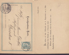 Austria Postal Stationery Ganzsache Entier 5 H Franz Joseph PRIVATE Print R. BARON SUTTNER, STOCKERN 1900 Postally USED - Interi Postali