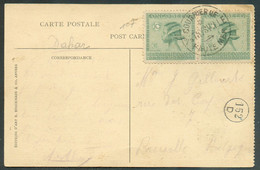 N°107(paire) Obl. COURRIER DE HAUTE MER Sur CP (s/s THYSVILLE) Vers Bruxelles  TB  - 17561 - Storia Postale