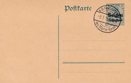Carte Entier Postal K.D. Feldpoststation Des Marine-korps - Ocupación Alemana