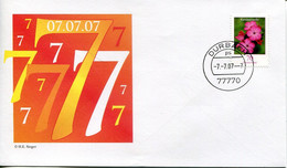 Germany Special Letter - Lucky Date 07.07.07, 70cents, Postcode 77770 - Zipcode