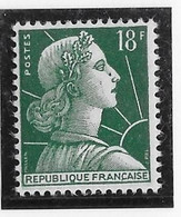France N°1011A - Variété Grain De Beauté Sur Le Nez - Neuf * Avec Charnière - TB - Neufs