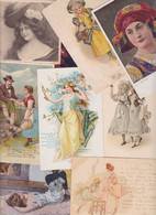 Lot 2858 De 10 CPA Femme Woman Glamour Déstockage Pour Revendeurs Ou Collectionneurs - 5 - 99 Postcards